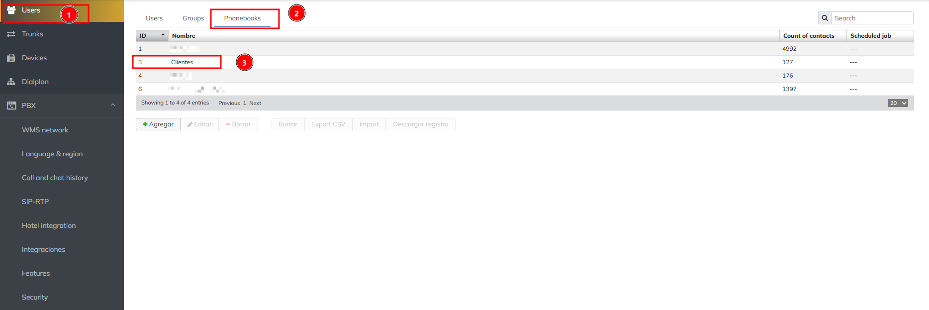 Datos integration Wildix